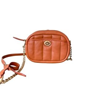 Coach Quilted Pillow Madison Shoulder Bag 18‎ Small Crossbody Canyon CA086